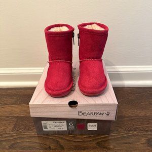 BearPaw Emma Toddler Zipper Boots - Size 6
